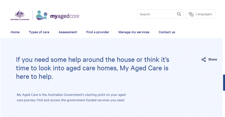 A new My Aged Care website preview image